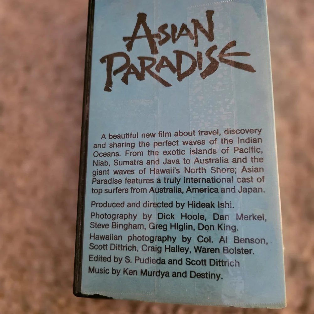 Asian Paradise Surfing VHS
